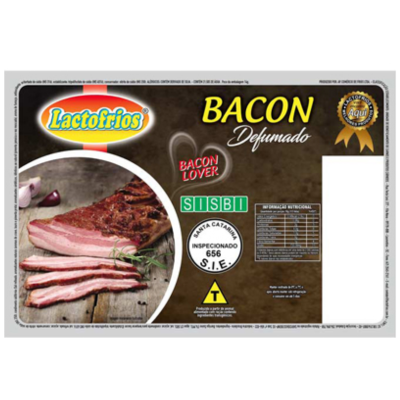 BACON LACTOFRIOS DEFUMADO FATIADO PCT 1KG