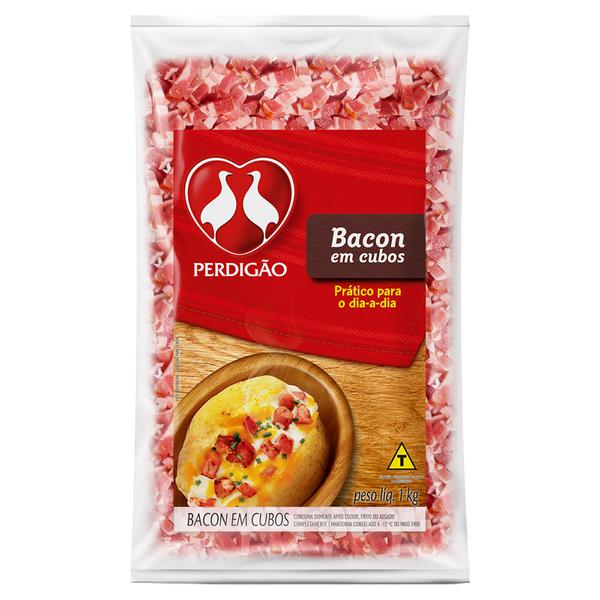 BACON PERDIGAO CUBOS DEF 1KG