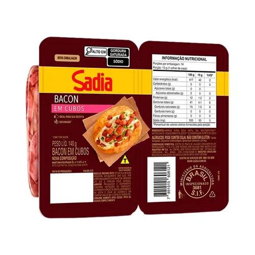 BACON EM CUBOS SADIA 140G 