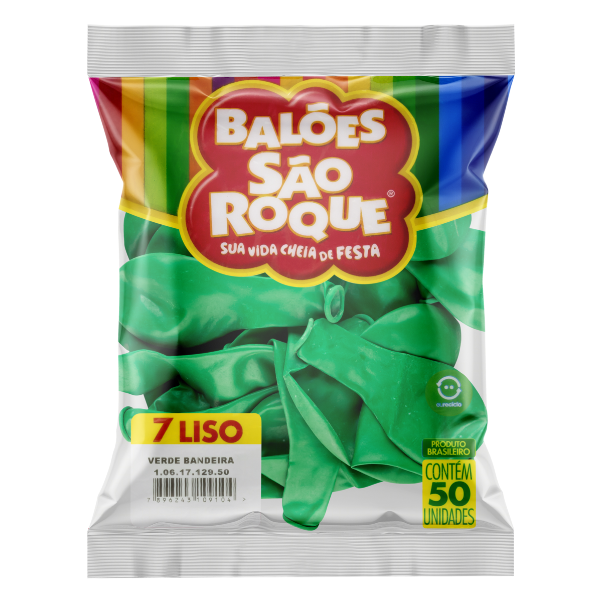 BALAO SAO ROQUE 7 VERDE BANDEIRA C50