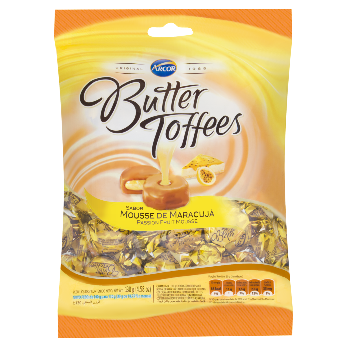 BALA BUTTER TOFFEES 100G MARACUJÁ