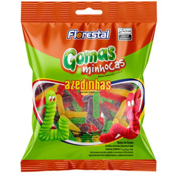BALA GOMA FLORESTAL 150G MINHOCAS