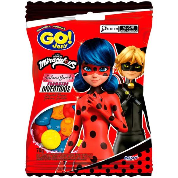 BALA GELATINA GO JELLY LADYBUG 70G