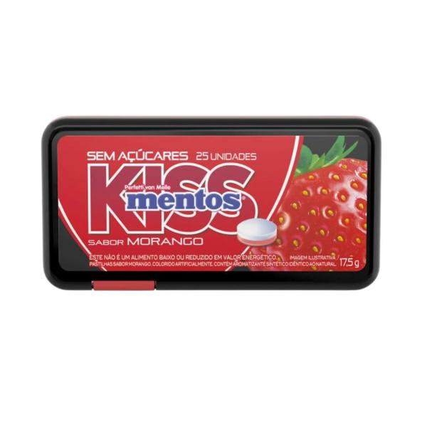 GOMA MENTOS 7,5G KISS STRAMBERRY