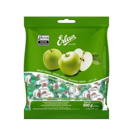 BALA ERLAN MASTIGAVEL MACA VERDE C/500G