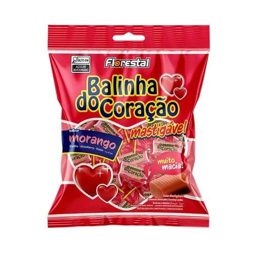 BALA FLORESTAL CORACAO MORANGO 100GR