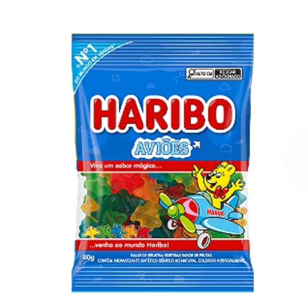 BALA SPAGHETTI ACIDO MORANGO HARIBO 75G