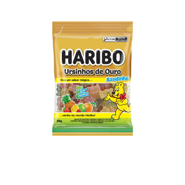 BALA GEL HARIBO 80G URSINHOS DE OURO AZED