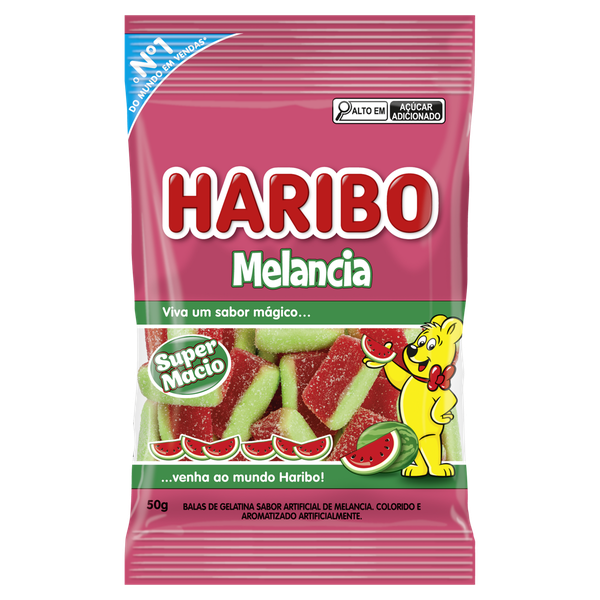 BALA GELATINA  HARIBO  MELANCIA 50G