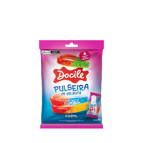 BALA GEL DOCILE PULSEIRA DA SORTE 60G