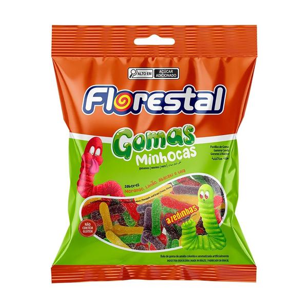 BALA DE GOMA FLORESTAL 150G MINHOCAS AZE