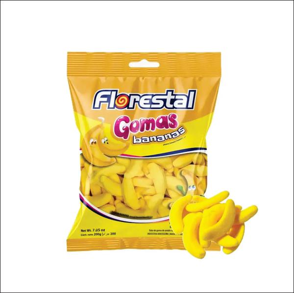 BALA DE GOMA FLORESTAL 500G BANANAS