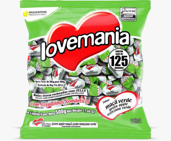 BALA LOVE MANIA 500G MACA VERDE