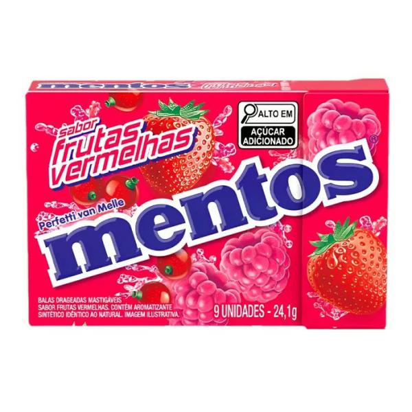 MENTOS SLIM BOX  FRUTAS VERMELHA 24,1 GR