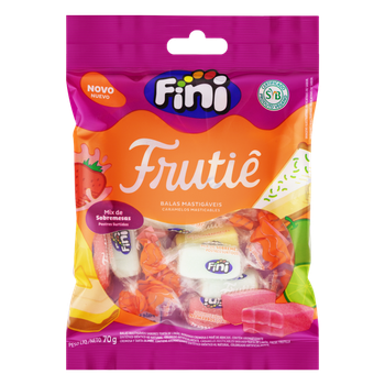 BALA FINI FRUTIE MIX DE SOBREMESAS 70G