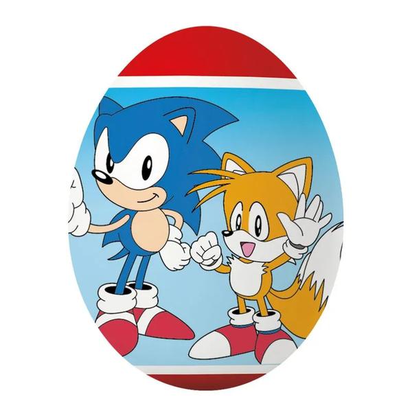 BALA EM PO OVO SURPRESA GOPLAY SONIC MORANGO 2,2G