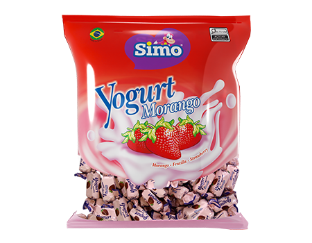 BALA SIMONETTO YOGURTE MORANGO 500G