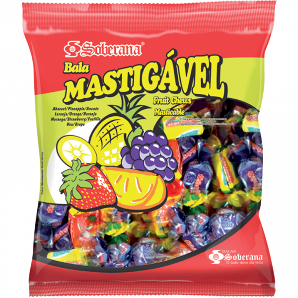 BALA SOBERANA 200G MASTIGAVEL FRUTAS SOR