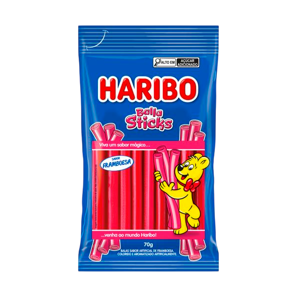GELATINES HARIBO 70G STICKS FRAMBO