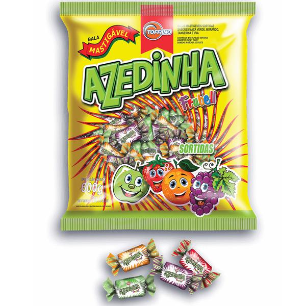 BALA TOFFANO AZEDINHA MASTIGÁVEL SORTIDA 600G