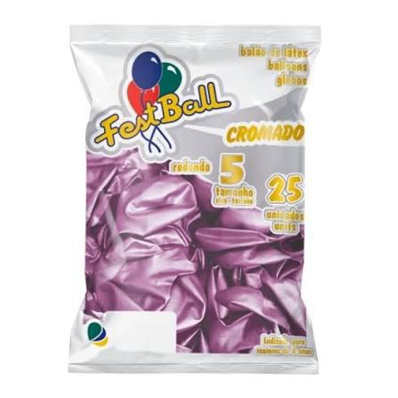 BALAO CROMADO 5 C/25 VIOLETA