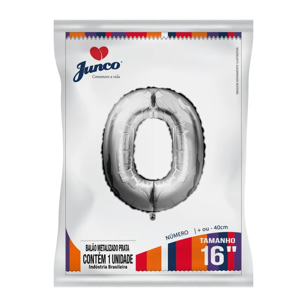 BALAO METALIZADO JUNCO 40CM C/1UN N0 PRA