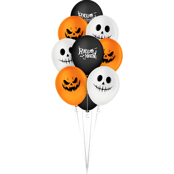 BALAO LATEX REDONDO Nº09 HALLOWEEN 25UN REGINA
