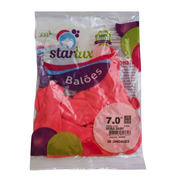 STARLUX BALAO LISO 70 ROSA BABY 25UN