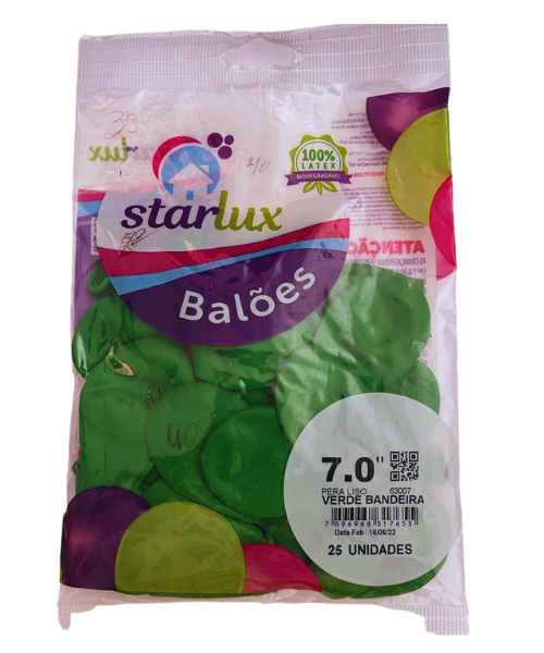 STARLUX BALAO LISO 70 VERDE BANDEIRA 25UN