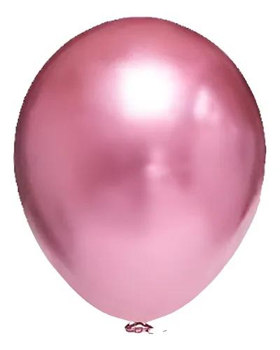 BALAO CROMADO 5 C/25 ROSA