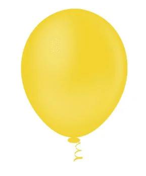 BALAO LISO AMARELO 5" PIC PIC C/50UN