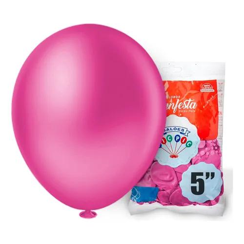 BALAO LISO PINK 5" PIC PIC C/50UN