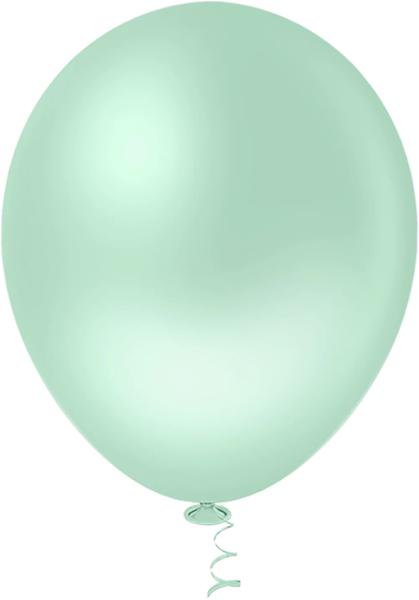 BALAO LISO VERDE CANDY 5" PIC PIC C/50UN