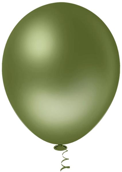 BALAO LISO RED. VERDE MILITAR 09" PIC PIC C/50UN