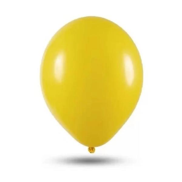 BALAO LISO AMARELO 16" PIC PIC C/12UN