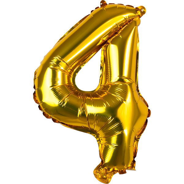 BALAO MET PEQ DOURADO NUMERO 4 REGINA UN