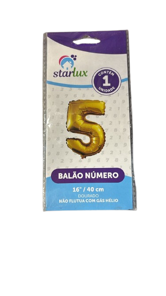 BALÃO METALIZADO N°5