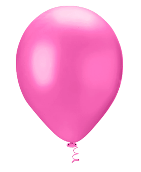 BALAO PEROLADO ROSA MALIBU 9" PIC PIC C/25UN