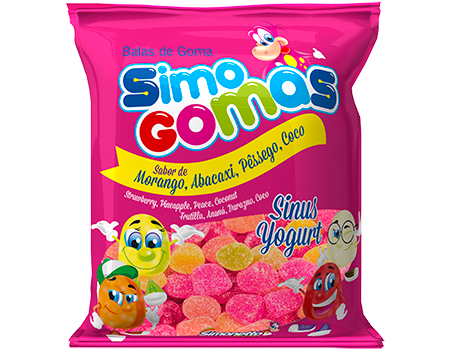 BALA GOMA SIMO GOMAS SINUS YOGURT 500G