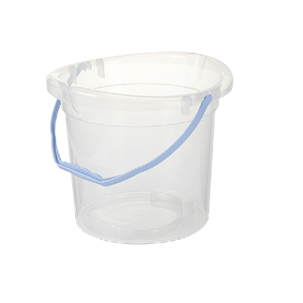 Balde Plastico 8lt Transl.Grad