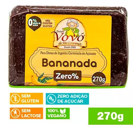 BANANADA ZERO DOCES DA VOVO 270G