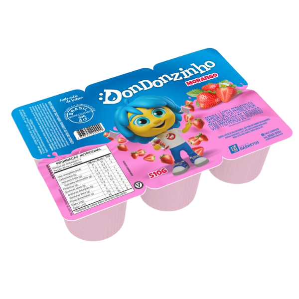 BEB LAC DONDONZINHO POLPA 510GR MORANGO