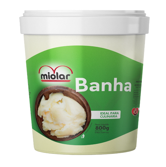 Banha Miolar 800g