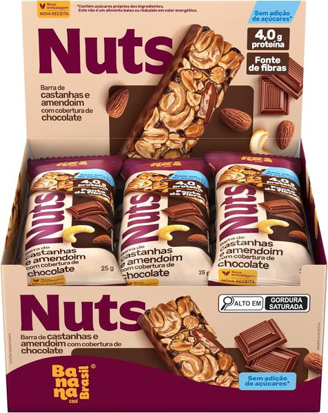 BARRA CEREAL NUTS 25G AMENDOIM COBERTUA CHOCOLATE