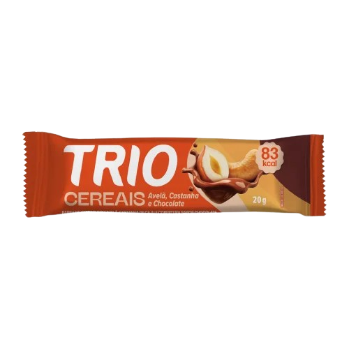 BARRA CEREAL TRIO AVELA CAST CHOC 20G