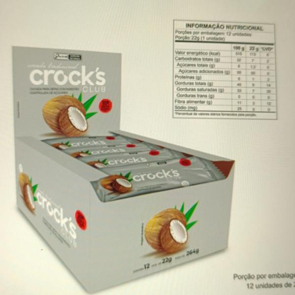 BARRA CEREAL CROCKS 22G ZERO COCADA