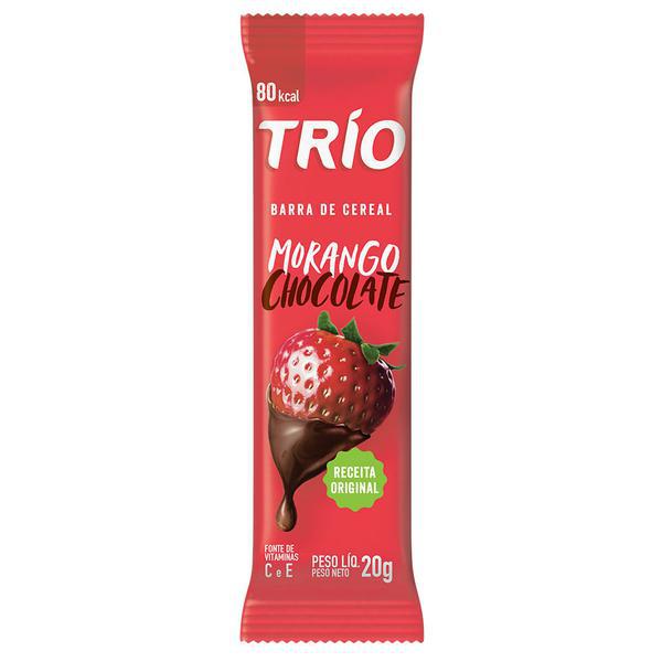 BARRA CEREAIS TRIO MORANGO COM CHOCOLATE 20 GR
