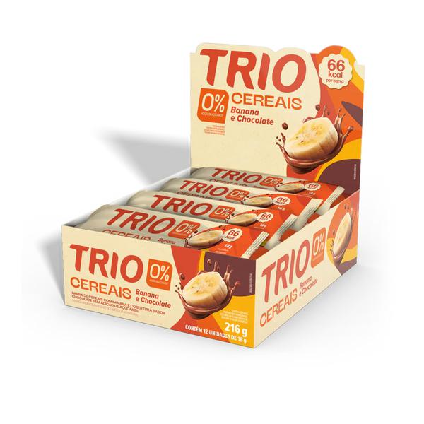 BARRA CEREAL TRIO BAN CHOC ZERO 18G