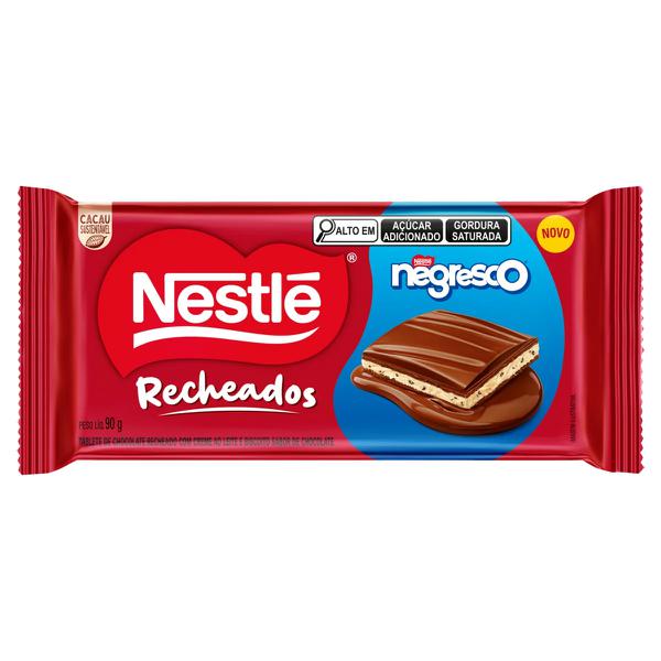 BARRA DE CHOCOLATE RECHEADA NEGRESCO NESTLE 90G
