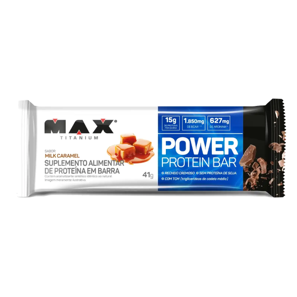 BARRA PROT MAX TITANI POWER 41G MILK CARAMELO